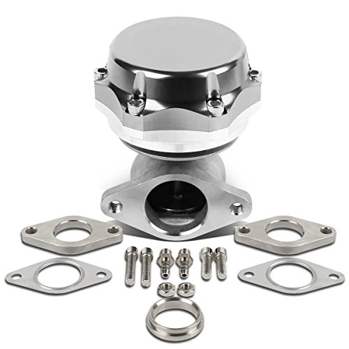 DNA Motoring WG-38-SL-T3 Silver Type-3 38mm External Turbo Manifold Wastegate with Dump Ring