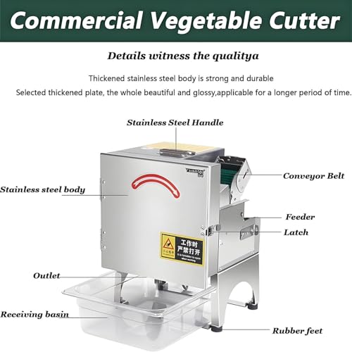 Cortadora eléctrica comercial automática para verduras miniatura 3