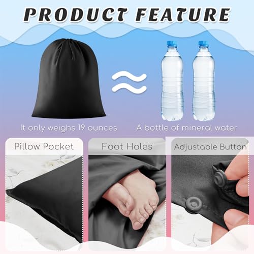 Image of Irenare Self Tan Sleep Sack Reusable Body Self Tanners Lightweight Breathable Tanning Sleeping Sac for Bed Travel Sleeping Bag