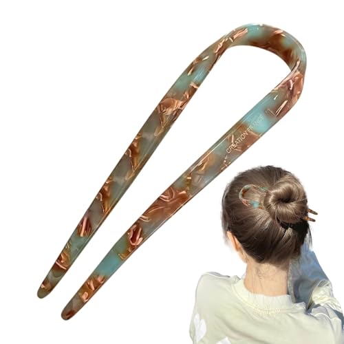 Pinzas para el cabello, horquillas de estilo francés | Horquilla en forma de U francés palos de estilo de pelo - Accesorios de peluquería flexibles y de para niñas, edades, amigos, fa