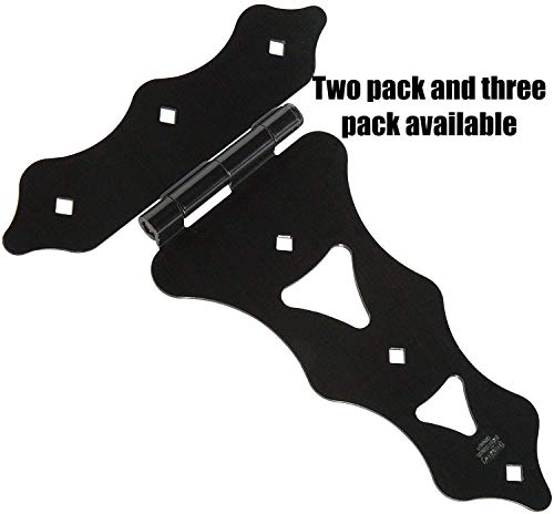 Kiavetta Heavy Duty Wood Gate Hinge | 10" Of Strength | Includes Wood Screws | Three Pack #TOP1