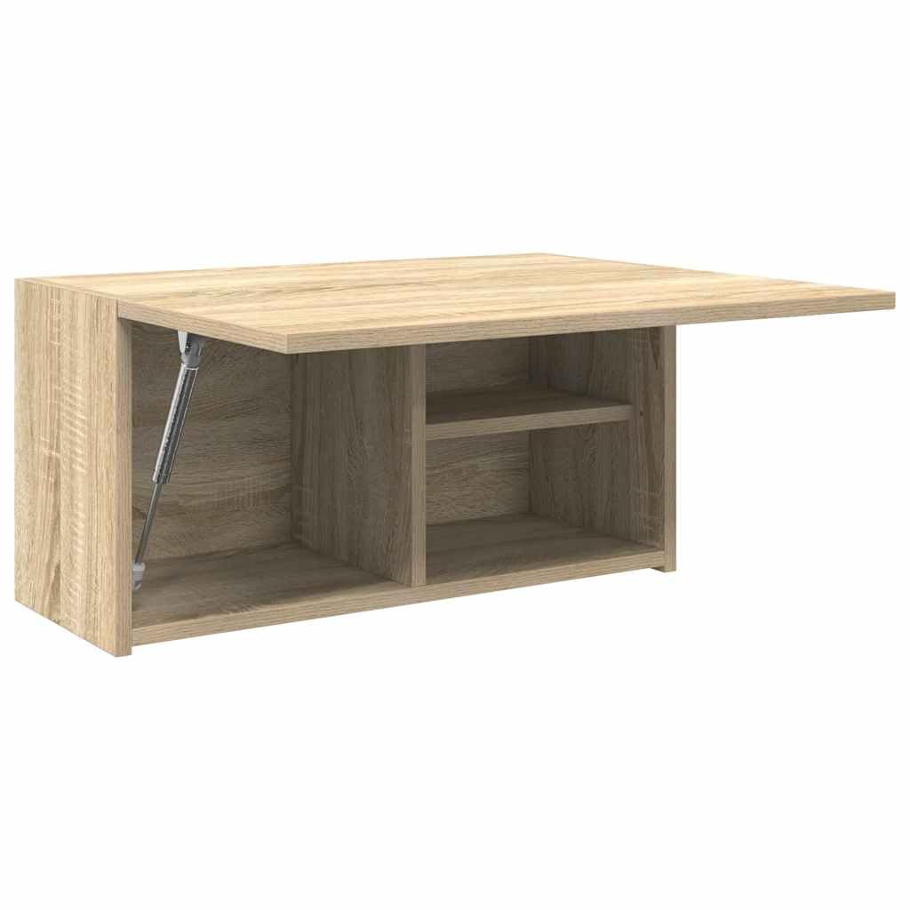 Tomostar Armoire Murale de Salle de Bain, Meuble Haut Salle de Bain Armoire de Toilette Suspendu chêne Sonoma 60x25x30 cm Bois ingénierie