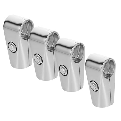 Parliky 4pcs Clothes Rack Connectors Clothes Drying Rack Joints Heavy Duty Rod Clamps for Tubes and Versatile Fitting for Home Use