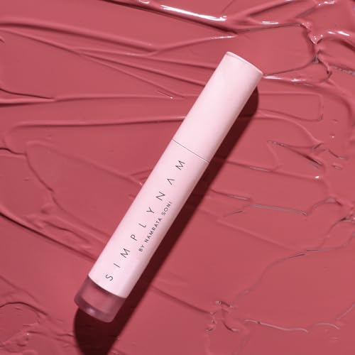 Image of SIMPLYNAM Satin Soft Lip Creme | 1 Swipe Full Coverage | Hydrating, Creamy Matte Finish | 6-8 Hour Stay | Transfer-Proof & Smudge-Proof | Infused with Peptides & Squalane | Vegan | Rani - Cinnamon Pink
