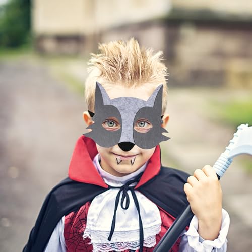 Maschere per animali per bambini, maschere di lupo...