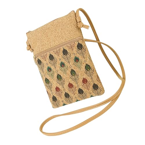 Zktfyshk Bolso bandolera pequeño para mujer, monedero, estampado de flores, bolso de mensajero, elegante bolsa de teléfono para viajes diarios