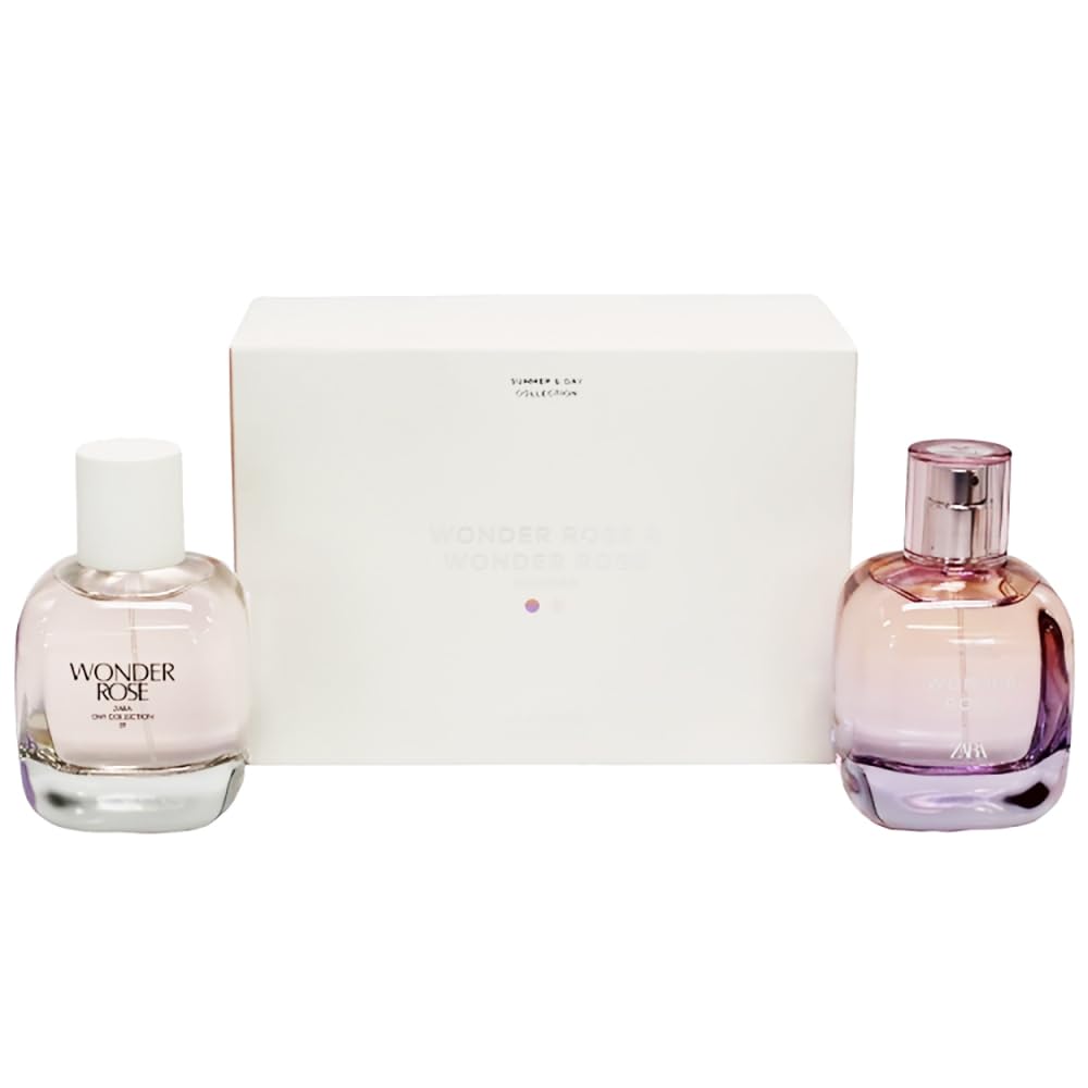 Zara Wonder Rose Summer + Wonder Rose Duo Perfume Set for Women Eau de Toilette 2 x 90ml 3.04 (fl. oz.)