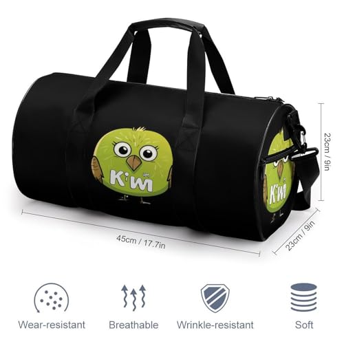 Funny Kiwi Bird Gym Bag Lightweight Carry On Duffel Bag Athletic Sports Travel Bag Weekender Bag for Men Women2