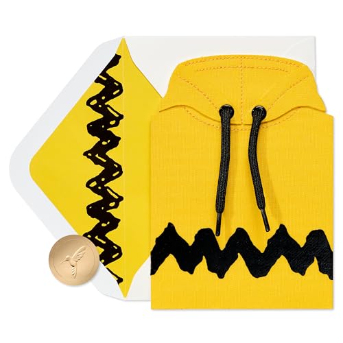 Carte vierge Peanuts Papyrus avec motif sweat Snoopy pour message personnalisé