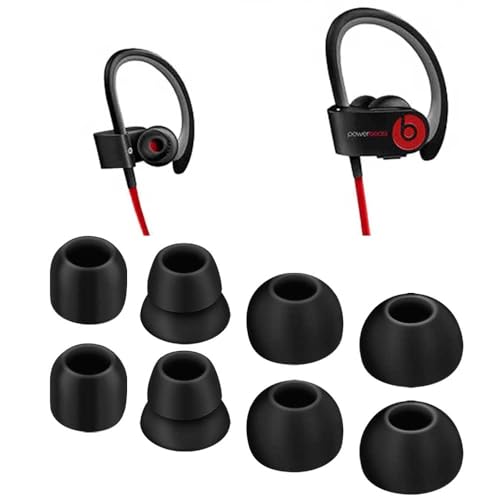 Replacement Eartips for dre Powerbeats 2 Powerbeats 3 Wireless Beats by dre Headphones Silicone Earbuds Eartips Buds Set