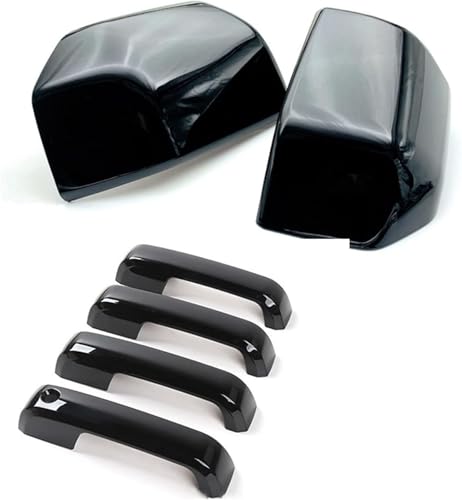 Coques rétroviseurs F150 Raptor 2015-2020 et poignées de porte finition noir brillant luxe