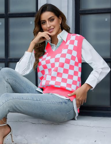 Image of Odefou Women's Christmas Sweater Vest - Valentines, Mothers & St. Patrick's Day Outfits for Mom