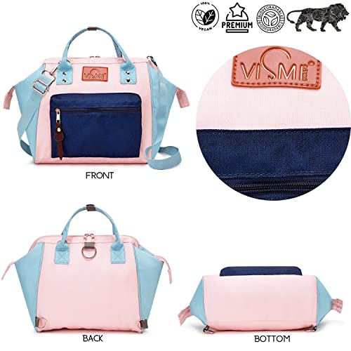 Image of VISMIINTREND Mini Diaper Bag for Baby | Small Nappy Bags for Mother | Maternity Travel Handbag | Hospital Bags for Mom | Baby Shower Gift for Mom | Gifts for New Born Baby Boy Girl