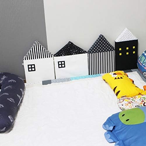 Crib Bumper Baby Bed Rail Bumper Nursery Anti-Collision Fence Cradle Safety Cotton House Shape Crib Bumper