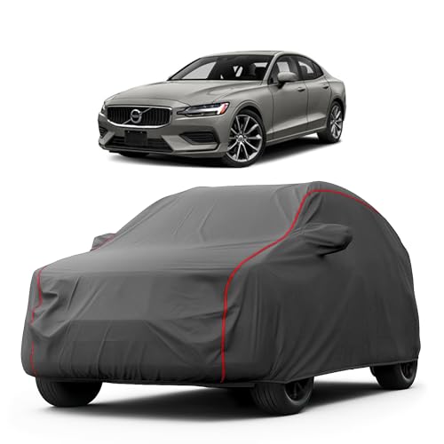 Image of Heavy-Duty Car Cover for Compatible with Volvo S60 (2000 to 2025 All Models) Deluxe Car Protection Cover - Waterproof & UV-Resistant All-Season Exterior Protection
