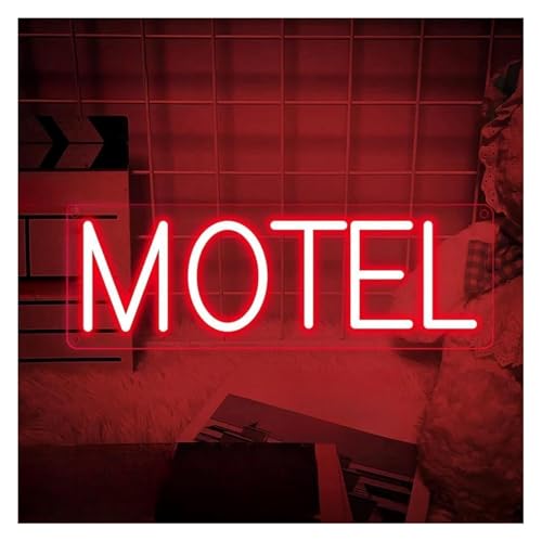 Ambiance motel vintage avec cette enseigne néon lumineuse murale