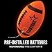 Glow in The Dark Football | Rechargeable Ultra-Bright LED Light-Up Football for Kids & Teens Ages 6+ | Outdoor Fun for Evening Play, Camping & Beach Games