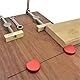 aghoer Aluminiumlegierung Bankklemme, 6 Stück Bank Hunde, 20 mm Bankklemmen, Bench Dogs Edelstahl, Werkbank Stopper, für Feste Bänke (Rot)