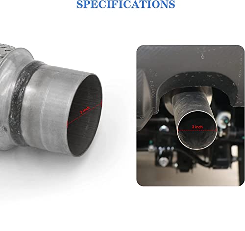 Image of Exhaust Flex Pipe 3 inchx6 inch Heavy Duty Stainless 10 inch OL 2 Pack