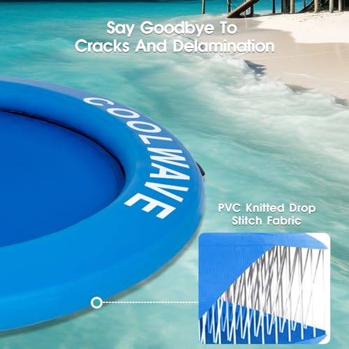 COOLWAVE Inflatable Water Hammock, Round Floating Dock for Adults(8BDB) by COOLWAVE - Used condition - Image 7