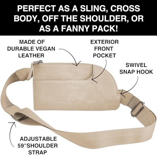 Cell Phone RFID Sling Bag - Touch Screen Women’s Sling Purse Crossbody for Woman (RFID BFF)3