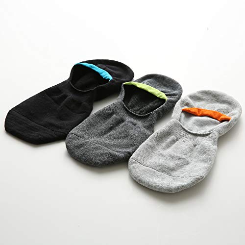 Image of WANDER No Show Socks Mens 7 /8 Pair Cotton Thin Non Slip Low Cut Men Invisible Sock 6-8 /9-11 /12-14
