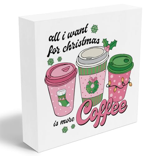 Christmas Decor Coffee Bar Decor All I Want for Christmas