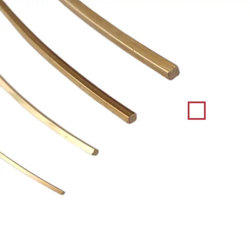 Drut miedziany Kwadratowy drut miedziany 0,4-0,8 mm do frezowania biżuterii DIY(0.4mm 15meters hard)
