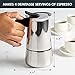 Primula Stainless Steel Stovetop Espresso Coffee Maker, 4-Cup, 3.5
