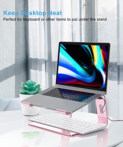 Boyata-M5-Laptop-Stand-Aluminum-Ergonomic-Laptop-Riser-Computer-Stand-for-Desk-Detachable-Laptop-Holder-Compatible-for-All-10-159-MacBook-Air-Pro-Samsung-Acer-HP-Dell-Laptops-Pink