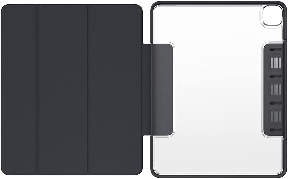 OtterBox Symmetry Series 360 Case for iPad Pro 12.9-inch (5th Gen ONLY)- Scholar (Grey), Ultra-Sleek Design, Multiple Viewing Positions, Magnetic Sleep/Wake Cover