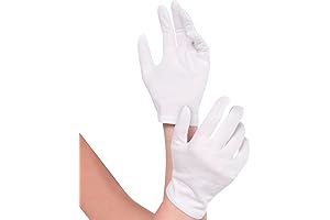 Amscan White Cotton Gloves for Women: Classic Elegance for Special Occasions
