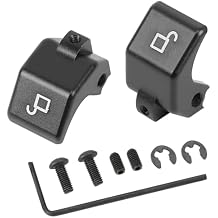 Soft Top Convertible Roof Latch Rebuild kit Fit for 1990-2005 Mazda Miata, Black Billet Aluminum Convertible top Latch Lock Set, Locking Clamps Wrench Screw Tool