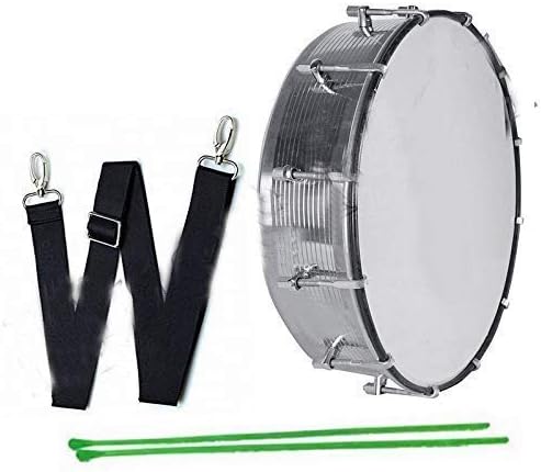 Shrimaa sons Steel Dhol Tasha Drum 14 inch with Stick and belt