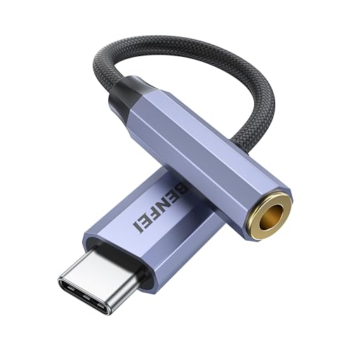BENFEI USB C to Audio Jack Adapter with DAC chipset, USB-C to 3.5mm Female Headphone BENFEI USB C to Audio Jack Adapter with DAC chipset, USB-C to 3.5mm Female Headphone