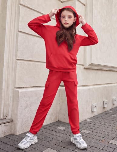 Image of Arshiner 2 Pieces Girls Outfits Fall Sweatsuits Sweatshirts and Sweatpants