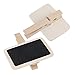 szzijia 20x Clip on Peg Blackboard Wedding Party Sign Table Note Number Label Holder