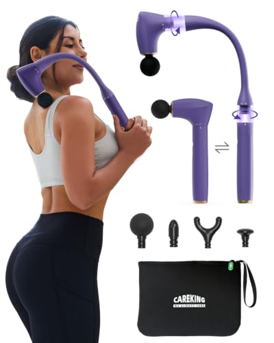CAREKING 2-in-1 Detachable Muscle Massage Gun Deep Tissue with 20'' Extension Handle, Back and Neck...