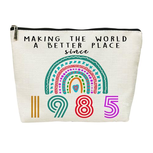 SIUNY 40th Birthday Gifts for Women, 40 Year Old Birthday Gifts Cosmetic Bags, Funny 40th Anniversary Decorations for Her Makeup Bag, Best 1985 Anniversary 40 Year Old Gift Ideas for Wife, Mom