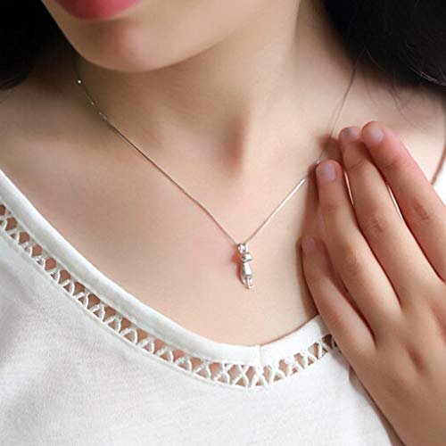 Collier argent 925 pour filles avec pendentif animaux mignons