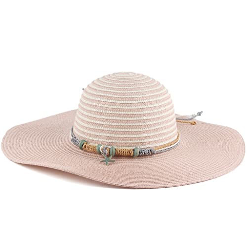 Chapeau à rayures style dôme pour femme avec coutures contrastées