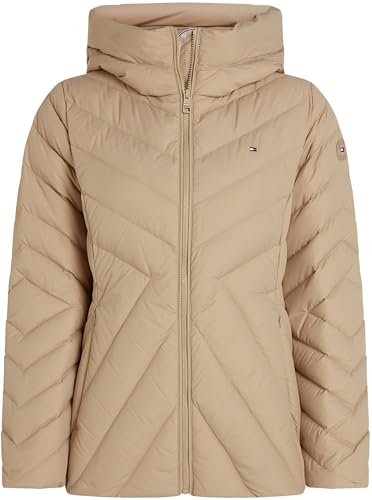 Tommy Hilfiger Women's Down Jacket with Hood, Beige (Beige), XXL - Image 4