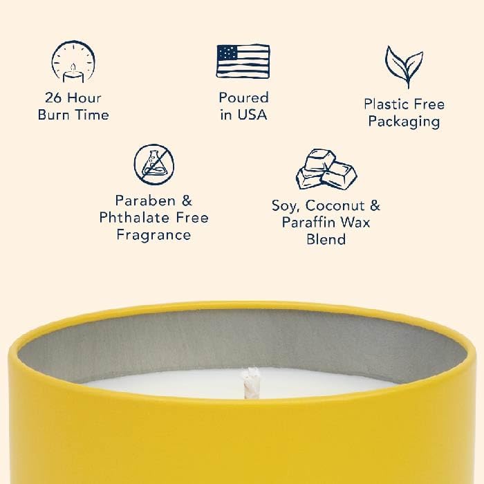 Miniatura 6 de Northern Lights Candles - Pawson - Mandarina y bálsamo de limón, vela de lata de 5 oz - 79001