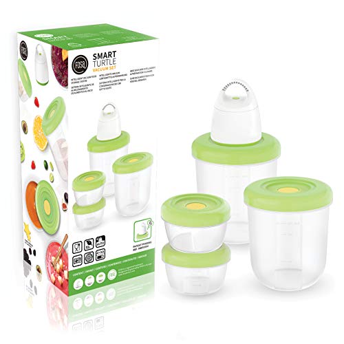 FOSA Lot de 2 récipients alimentaires sous vide avec couvercle - 400 ml - 2 pièces et 1 400 ml