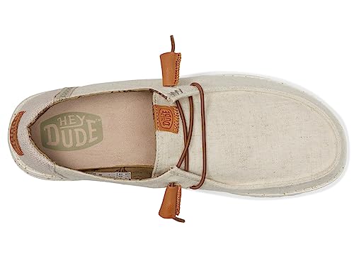 Image of HEYDUDE Women's Wendy Washed Canvas | Women's Shoes | Women's Lace Up Loafers | Comfortable & Light-Weight