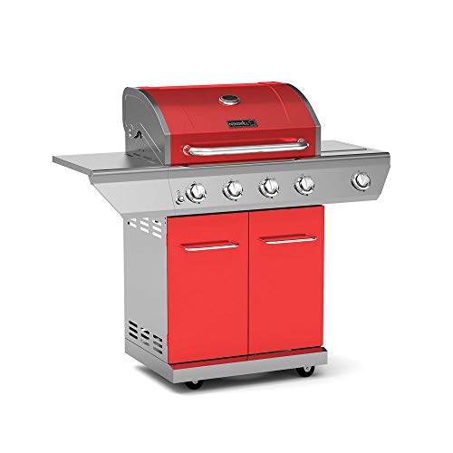 Nexgrill 720-0830Hr 4-Burner Propane Gas Grill In Red With Side Burner #TOP1