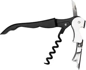 Mimo Style Saca Rolha Compacto 12cm, Composto Por Aço Inoxidável e Ferro. Resistente e Durável, Produto Prático, Pesa 50 gramas, Fácil de Transportar, Uso Doméstico e Profissional
