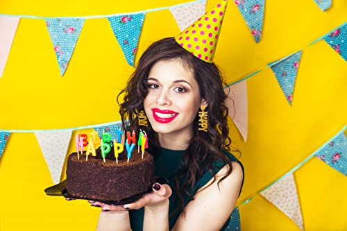 Birthday Earrings Acrylic Glitter Happy Birthday Letter Drop Dangle Earrings For Women Girls Jewelry Party Festive Gifts(Gold） #TOP4