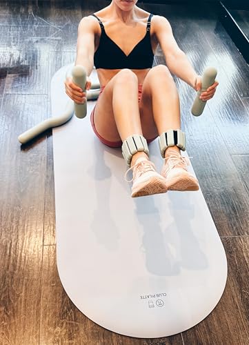 Tapete de yoga semicircular de 4.5 mm con imán integrado fácil de plegar y antideslizante