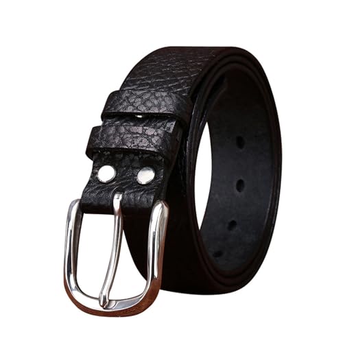 Ceinture en cuir de vachette motif crocodile, le cadeau idéal pour homme